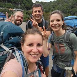 Bettina und Raphael aus München begleiteten uns an jedem Tag für einen Teil der Strecke