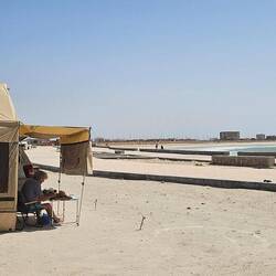 Unser Stellplatz am Strand: 0 Euro