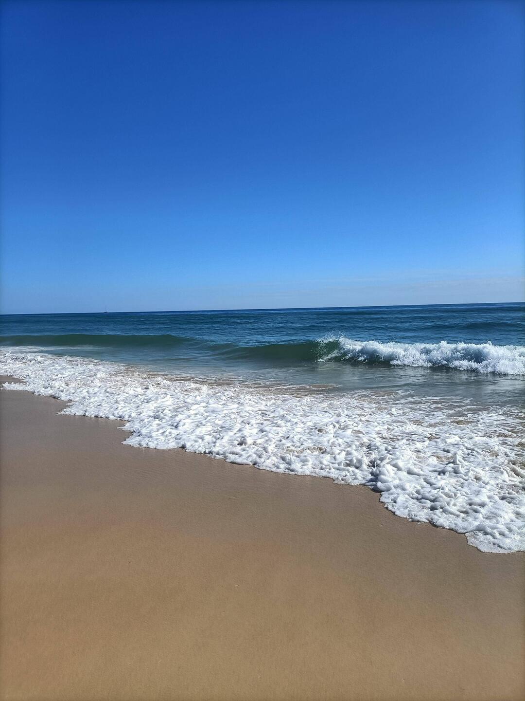 Soviel Strand und eindrucksvolle Wellen