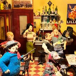 Miniature of characters in a bar