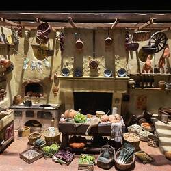 Miniature old fashioned kitchen