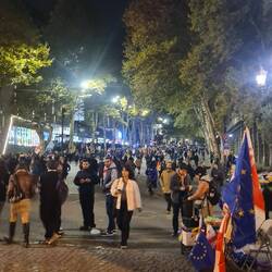 EU protest (right before their "elections")