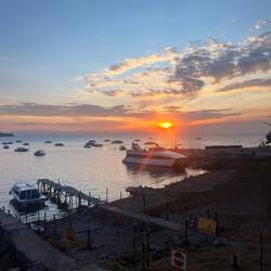 Sonnenuntergänge sind ganz nett hier 😉