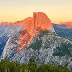 Half Dome mit Abendsonne