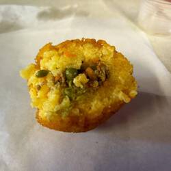 Stuffed and fried rice ball - quite good
