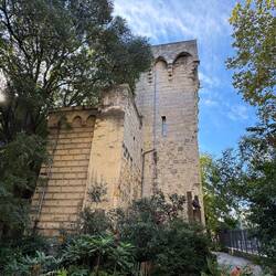 The Tour des Pins, the only remaining of 25 towers of the city medieval walls, built around 1200.