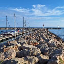 Hafeneinfahrt Port Fortignan