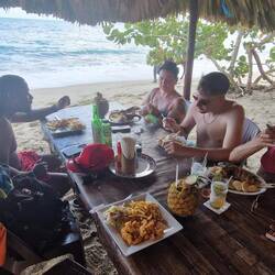 Lecker Essen am Strand