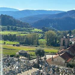 Looking down toward 516 Arouca