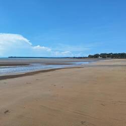 ....heute war das Wasser mal ganz weit weg