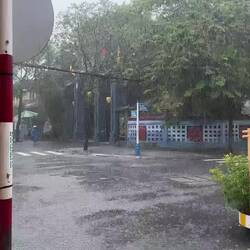 Beetje regen maar