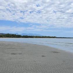 View at the end of the beach