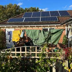 Drying in the sun