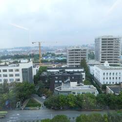 Ausblick aus unserem Fenster im 11. Stock