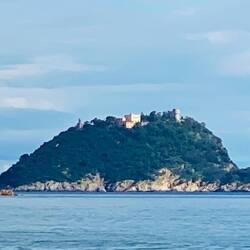 Aussicht beim Essen in Alassio