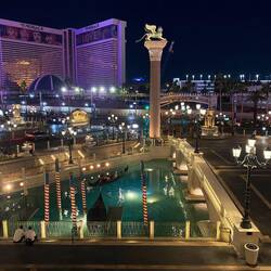 Ausblick auf die Gondeln des Venetian
