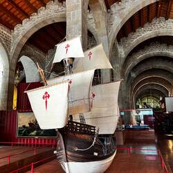 A small replica at the Maritime Museum.