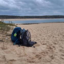 ...zwei Spuren im Sand...