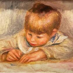 Coco. The Artist's Son, Writing by Auguste Renoir