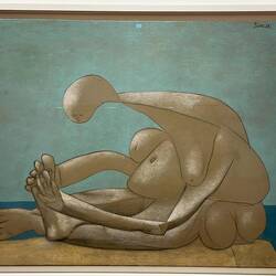 Woman Seated on the Beach by Pablo Picasso