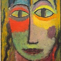 Head of a Woman "Medusa" Shadow and Light by Alexej von Jawlensky