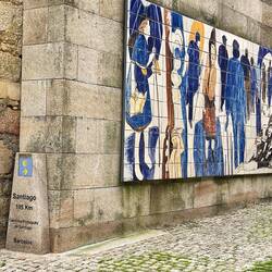 Look at that mile marker, or I should say kilometer marker!