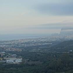 Was für ein Anblick nach der Bergfahrt - der Felsen von Gibraltar!