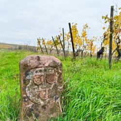 Alte Markierung der Weinbauern
