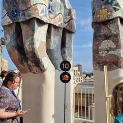 Die große Dachterrasse.