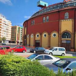 The bull ring, now used as an event space