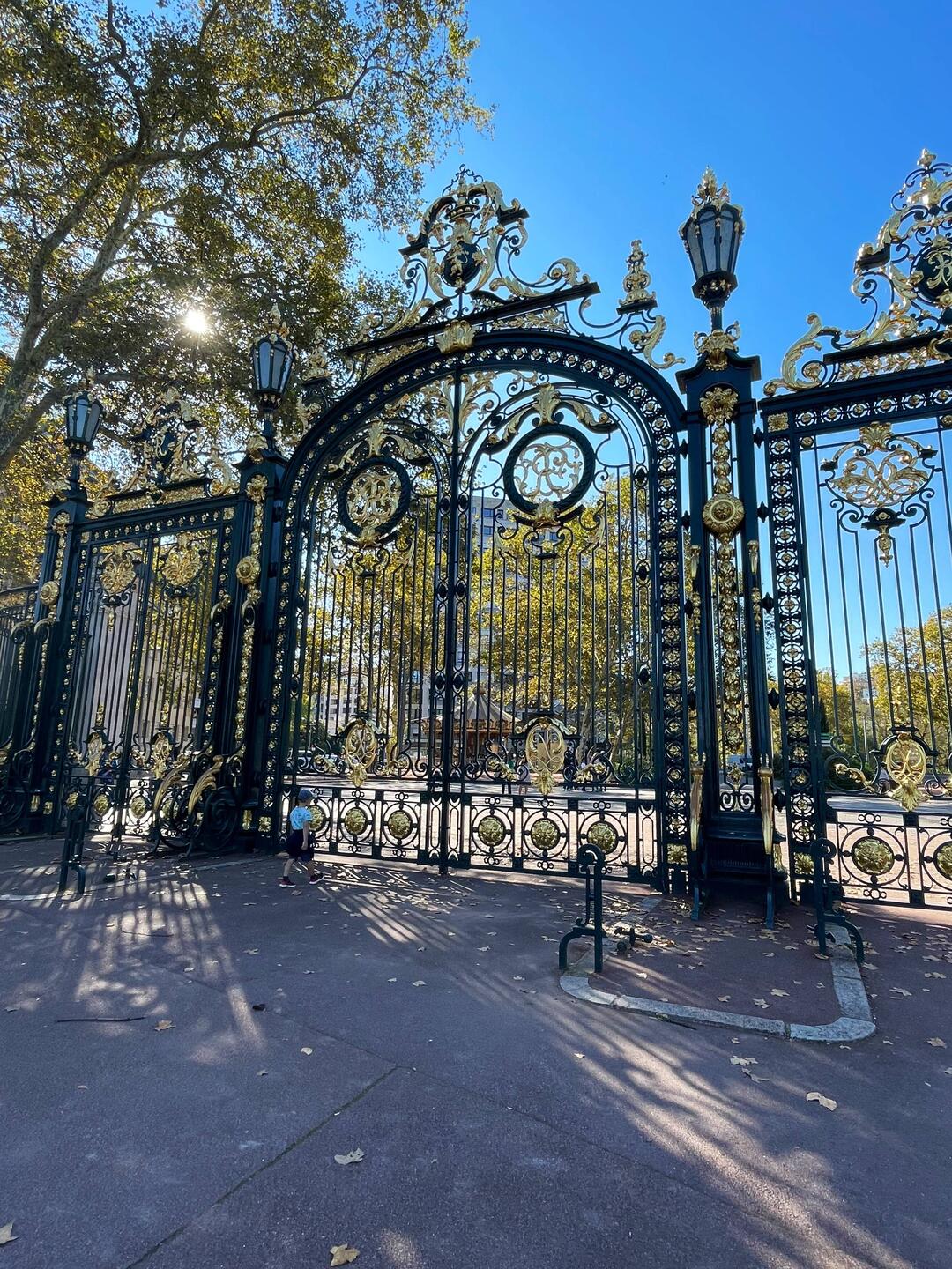 The gates to enter the park - there are several around the park