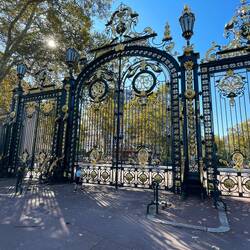 The gates to enter the park - there are several around the park