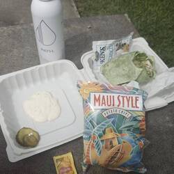 Bevor's in den Zoo ging, gab's "Lunch"