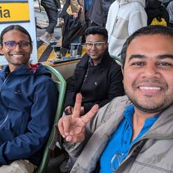 Meeting Up school friend Devjoyti, doing His Masters from Padua.