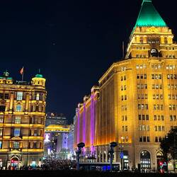 Blick in die (sehr volle) Nanjing Road