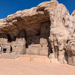 Nachgebildetes Pueblo Dorf