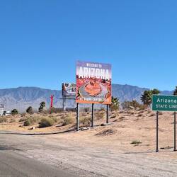 Kurze Fahrt durch Arizona