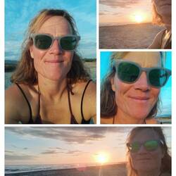 Mit Sonnenbrille sieht man nicht, wo ich hin gucke