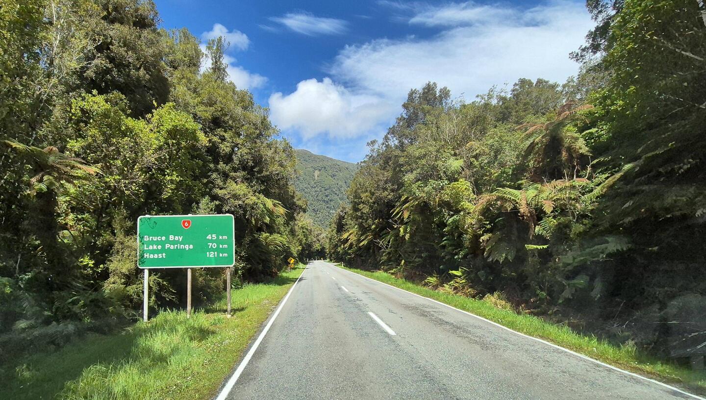 Entlang der Westküste nach Haast