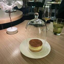 This cake came with coffee