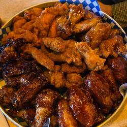 Great wings with John at the Arms in PoCo