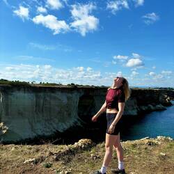 Kreideklippen der Blauen Lagune