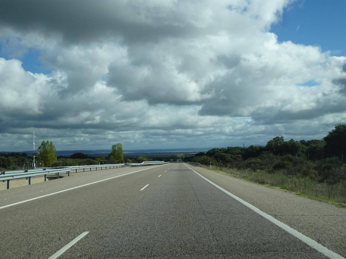 In Spanje.