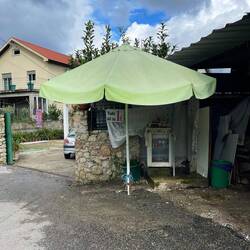 I found delicious treats at this spot, with a little box to drop my euro.