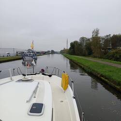 Eine der wenigen Bootsbegegnungen.