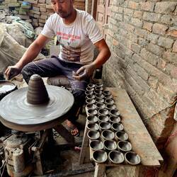 Training area for pottery making