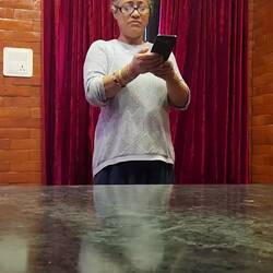 Sharmila singing for us before we left for Thamel