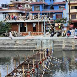 Building a bamboo bridge