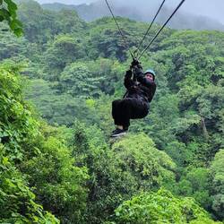 Zip-lining on my birthday!