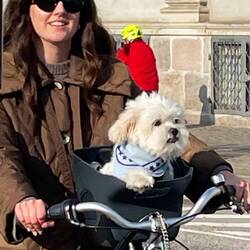 Local with her cute pup